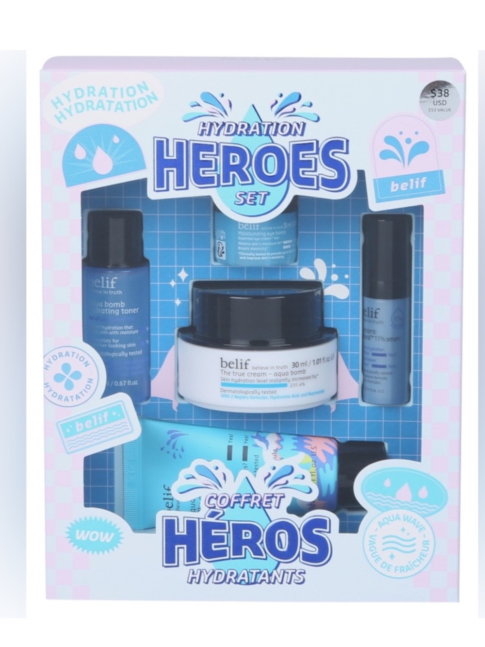 belif Hydration Heroes 5 pc Travel Gift Set NEW! - Picture 9 of 11